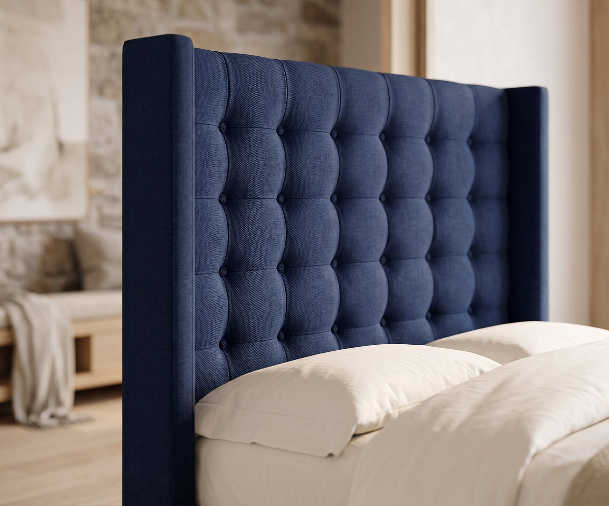 Benno Button Winged Headboard