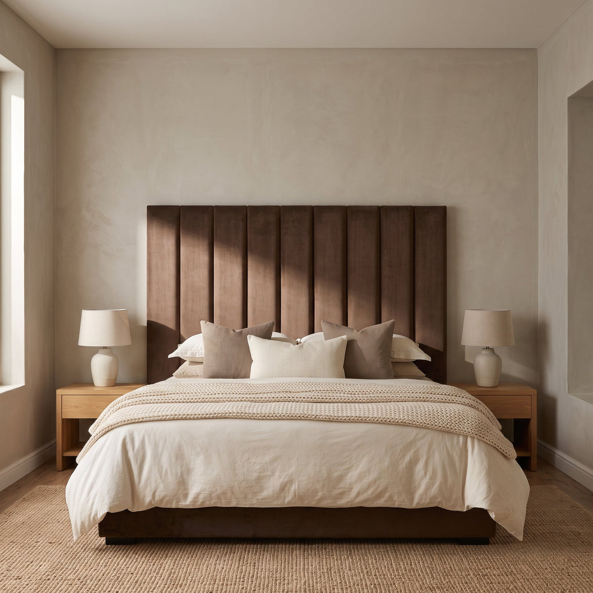Diva Panel Velvet Headboard