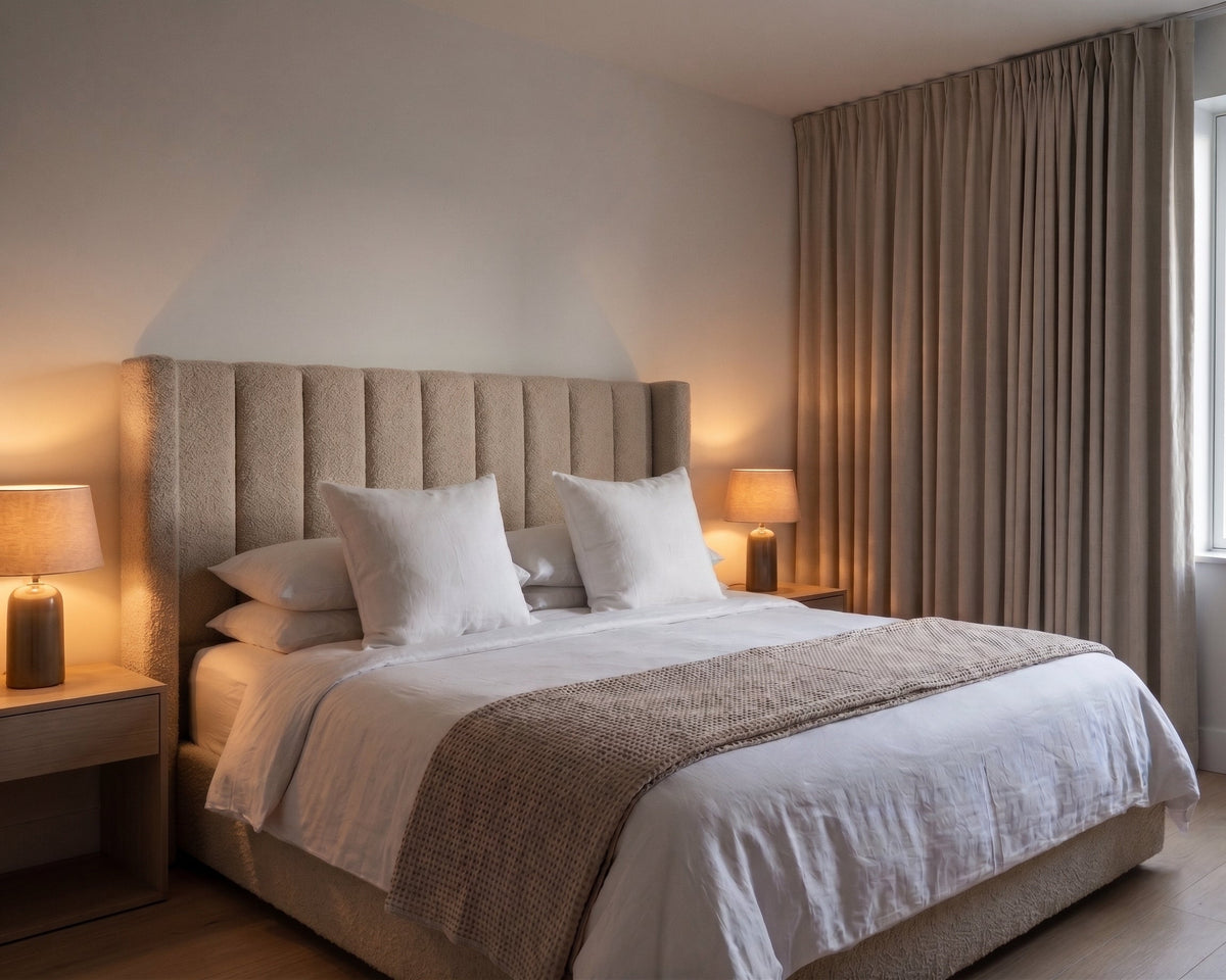 Giselle Bouclé Panelled Headboard