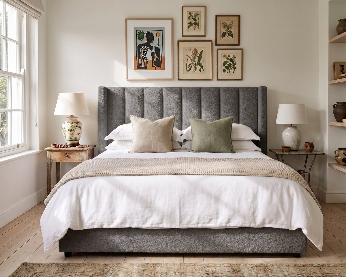 Giselle Bouclé Panelled Headboard