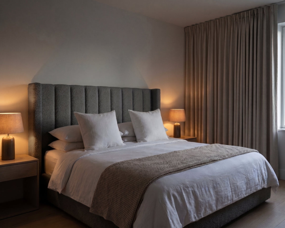 Giselle Bouclé Panelled Headboard