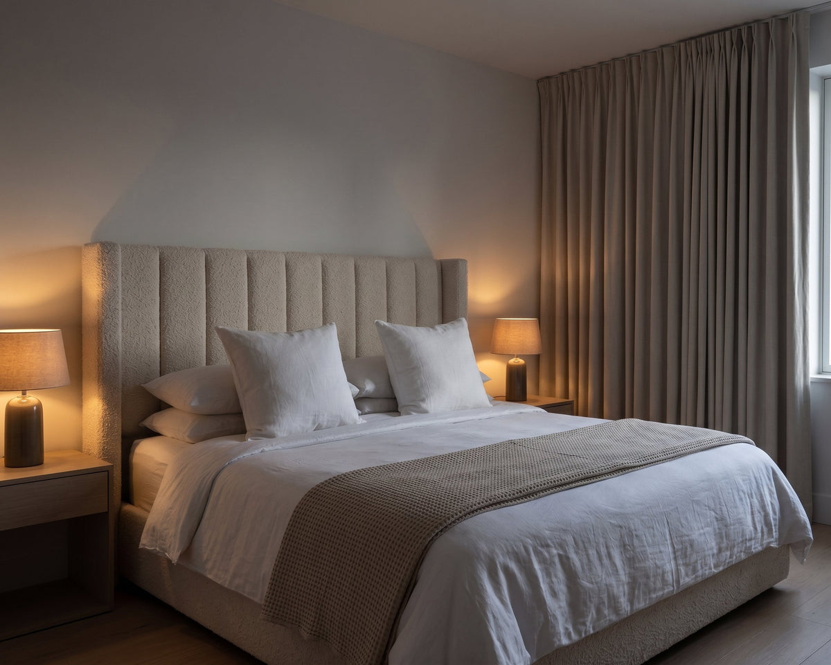 Giselle Bouclé Panelled Headboard