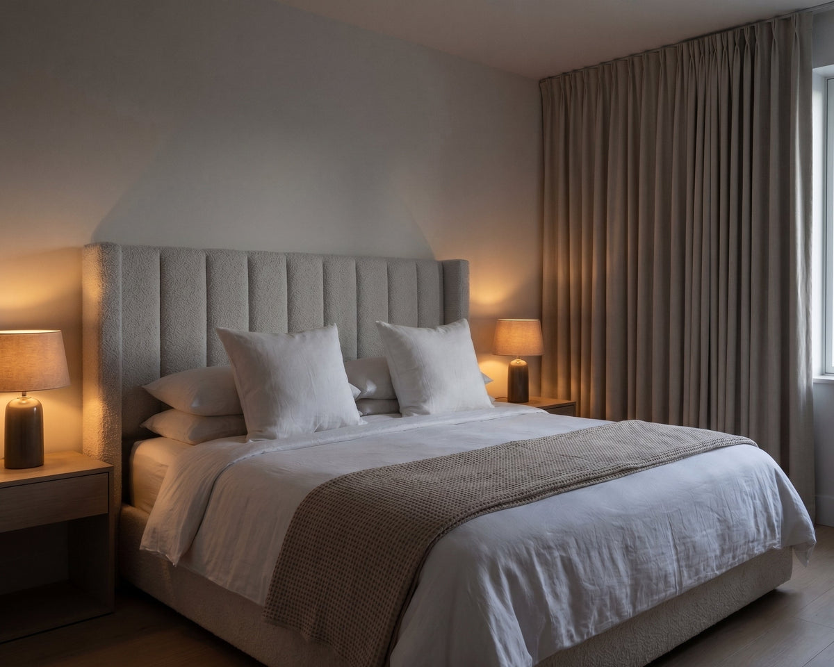 Giselle Bouclé Panelled Headboard