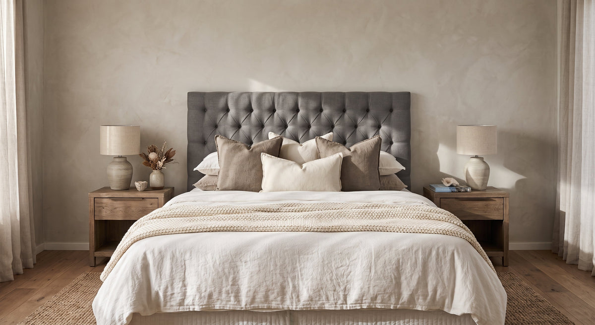 Kristian Tufted Linen Headboard