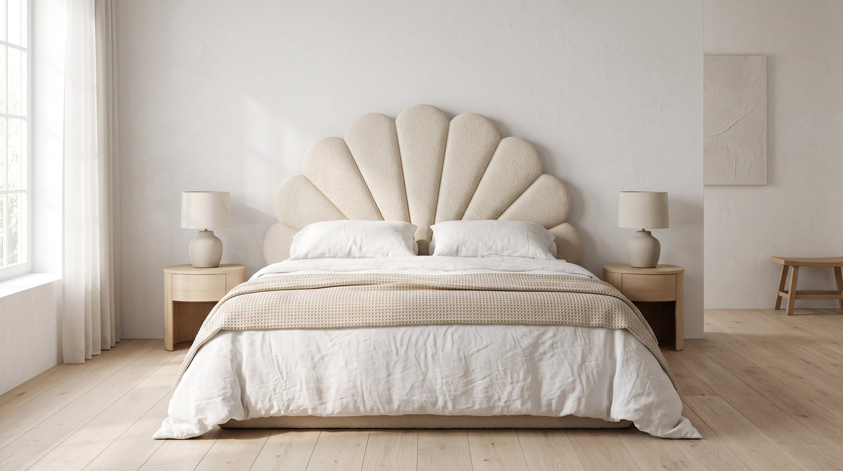 LunaShell Bouclé Headboard