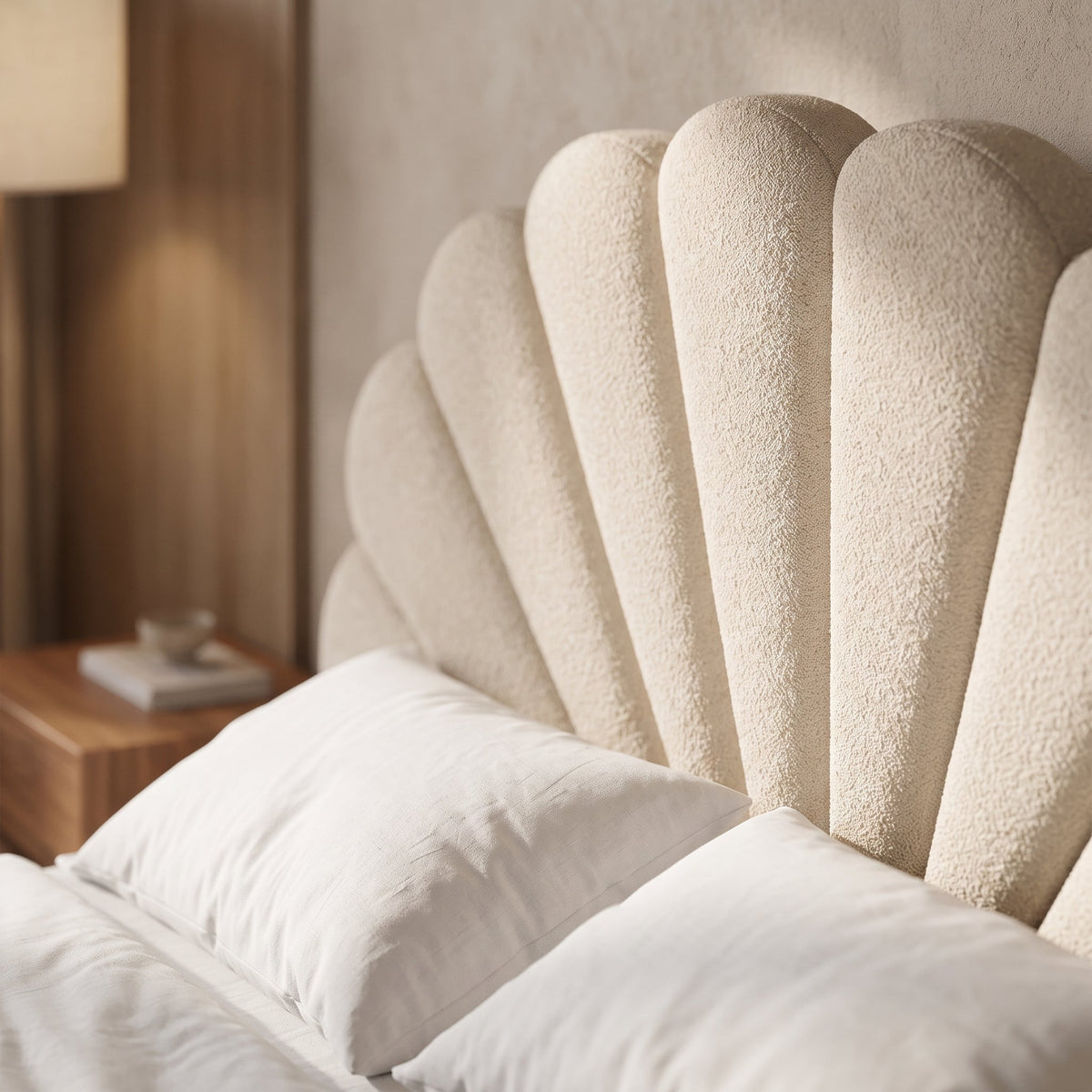 LunaShell Bouclé Headboard