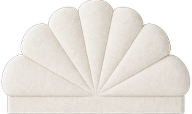 LunaShell Bouclé Headboard