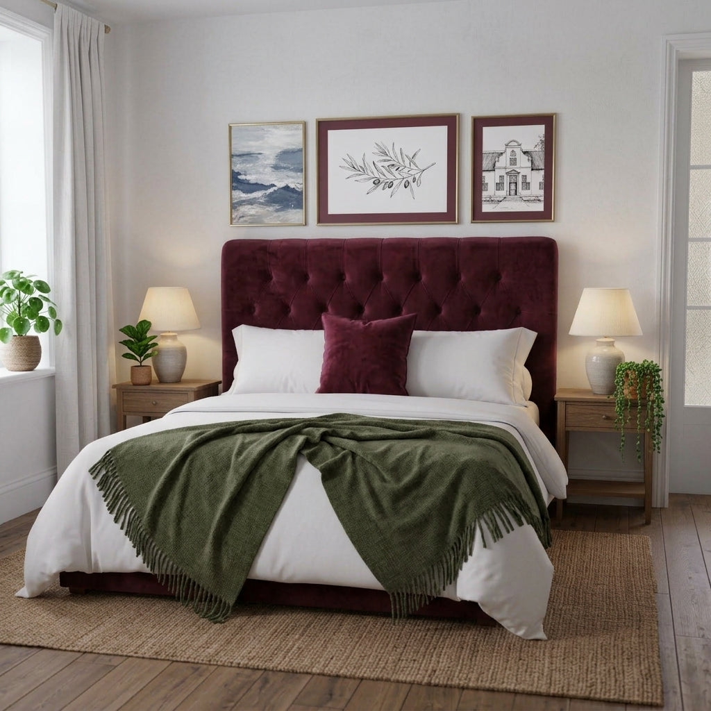 Sweet Dreams Velvet Tufted Headboard