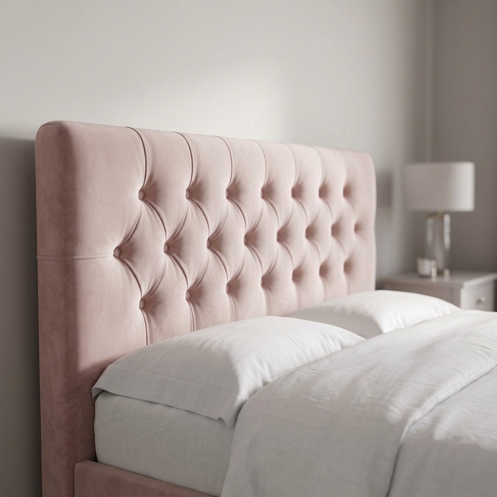 Sweet Dreams Pins Decorated Velvet Headboard